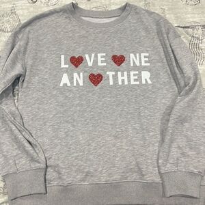Gray Sweater “Love One Another”